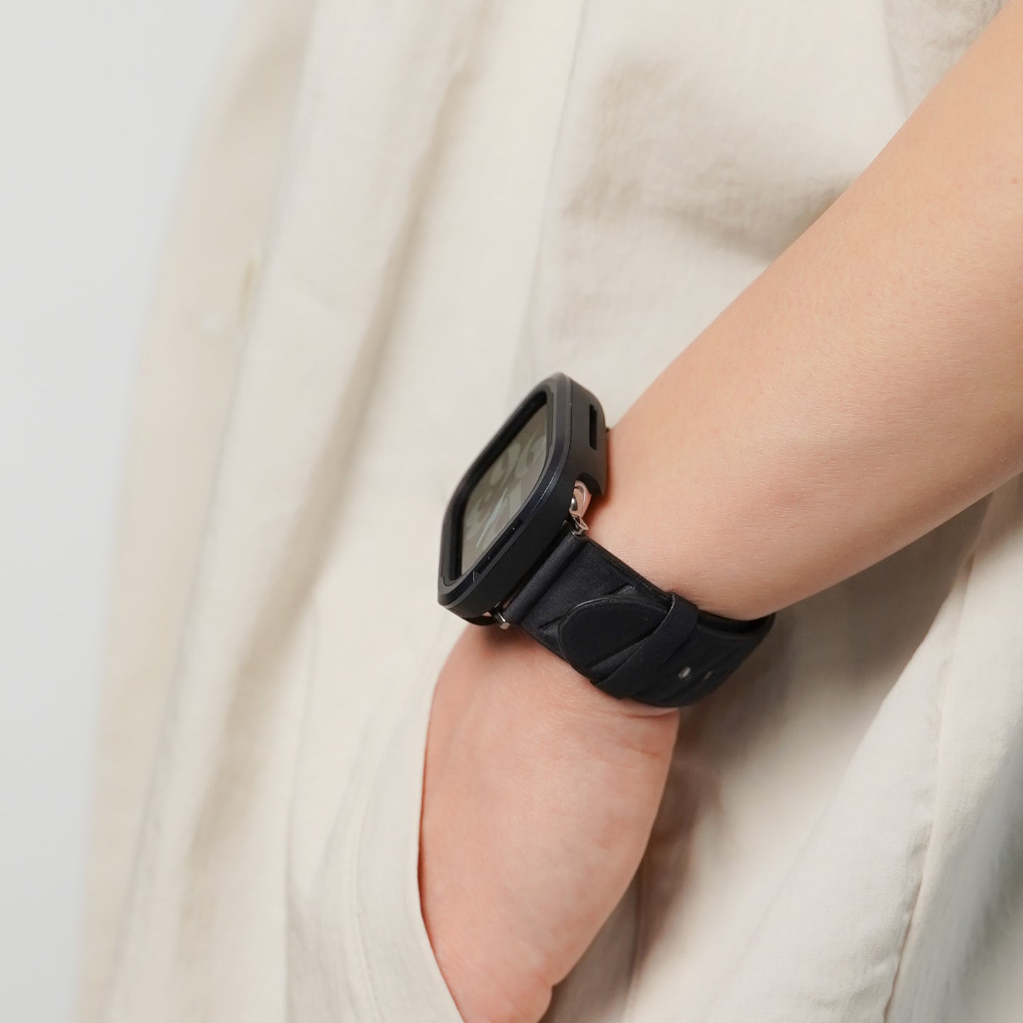 ナイロンファブリック ユニセックス ストライプ アップルウォッチバンド Apple Watch ベルト