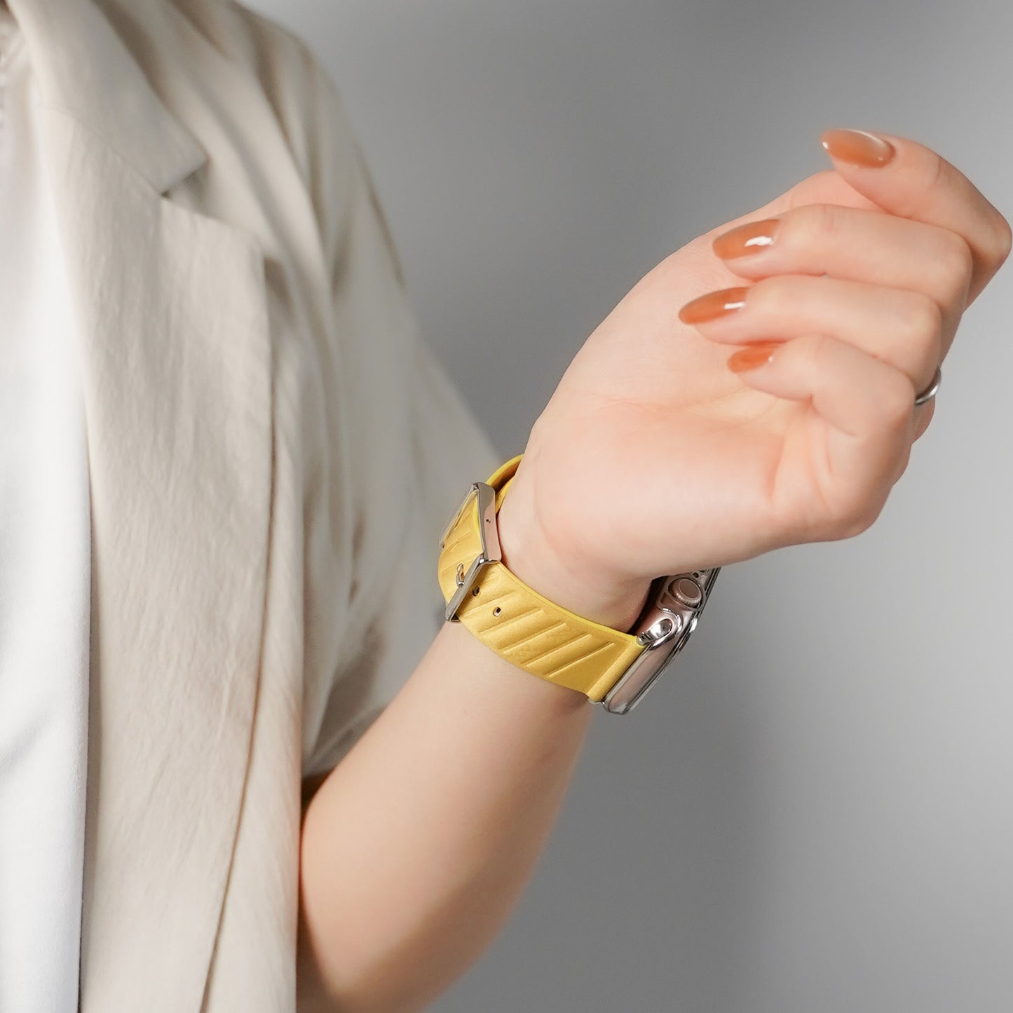 ナイロンファブリック ユニセックス ストライプ アップルウォッチバンド Apple Watch ベルト