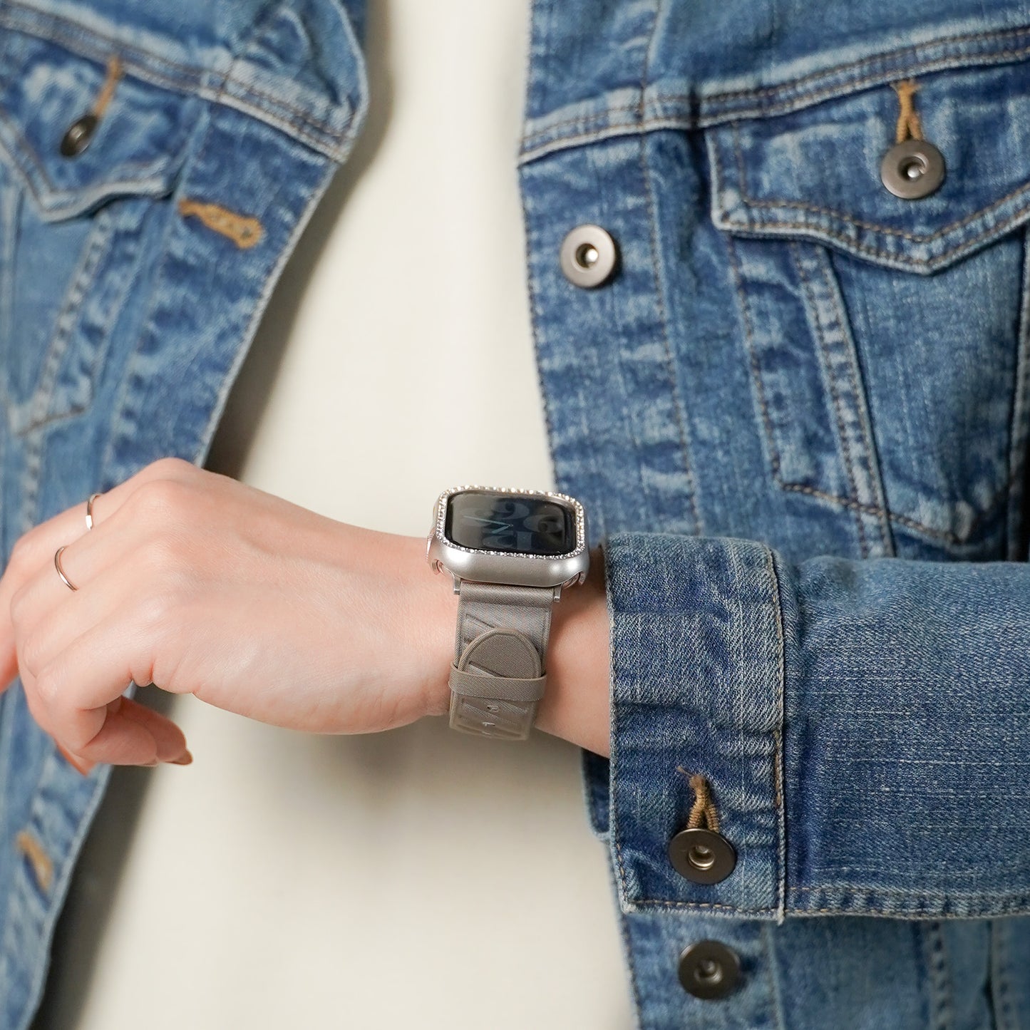 ナイロンファブリック ユニセックス ストライプ アップルウォッチバンド Apple Watch ベルト
