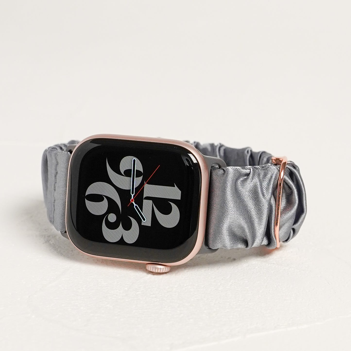 【NEW】シュシュ風 サテン アップルウォッチバンド Apple Watch ベルト