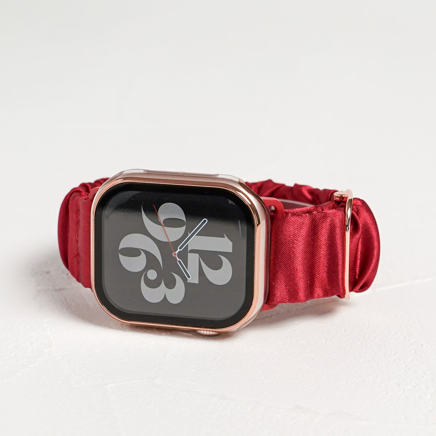 【NEW】シュシュ風 サテン アップルウォッチバンド Apple Watch ベルト