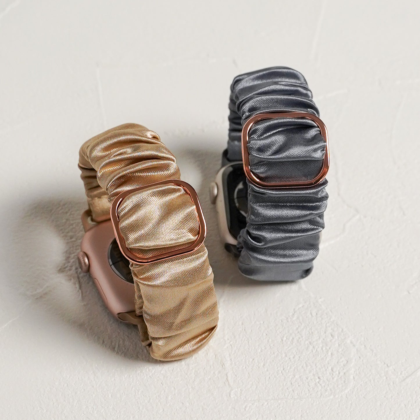 【NEW】シュシュ風 サテン アップルウォッチバンド Apple Watch ベルト
