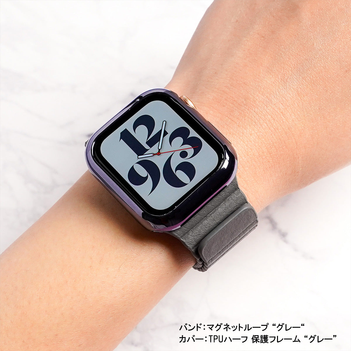 TPUハーフ 保護フレーム ソフトタイプ アップルウォッチ ハーフカバー ケース Apple Watch