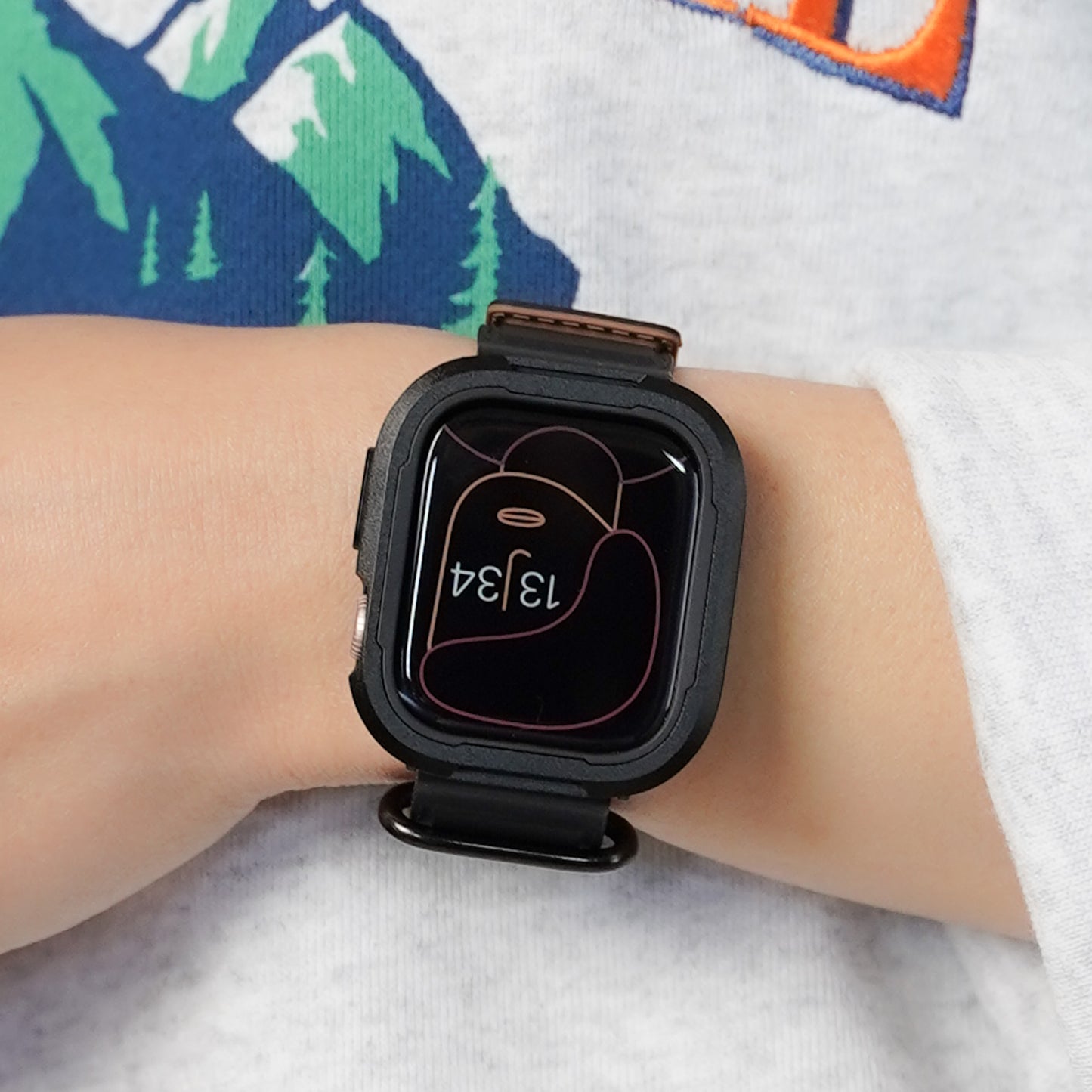 TPU×アルミ 保護フレーム ガラスなし アップルウォッチ ケース Apple Watch