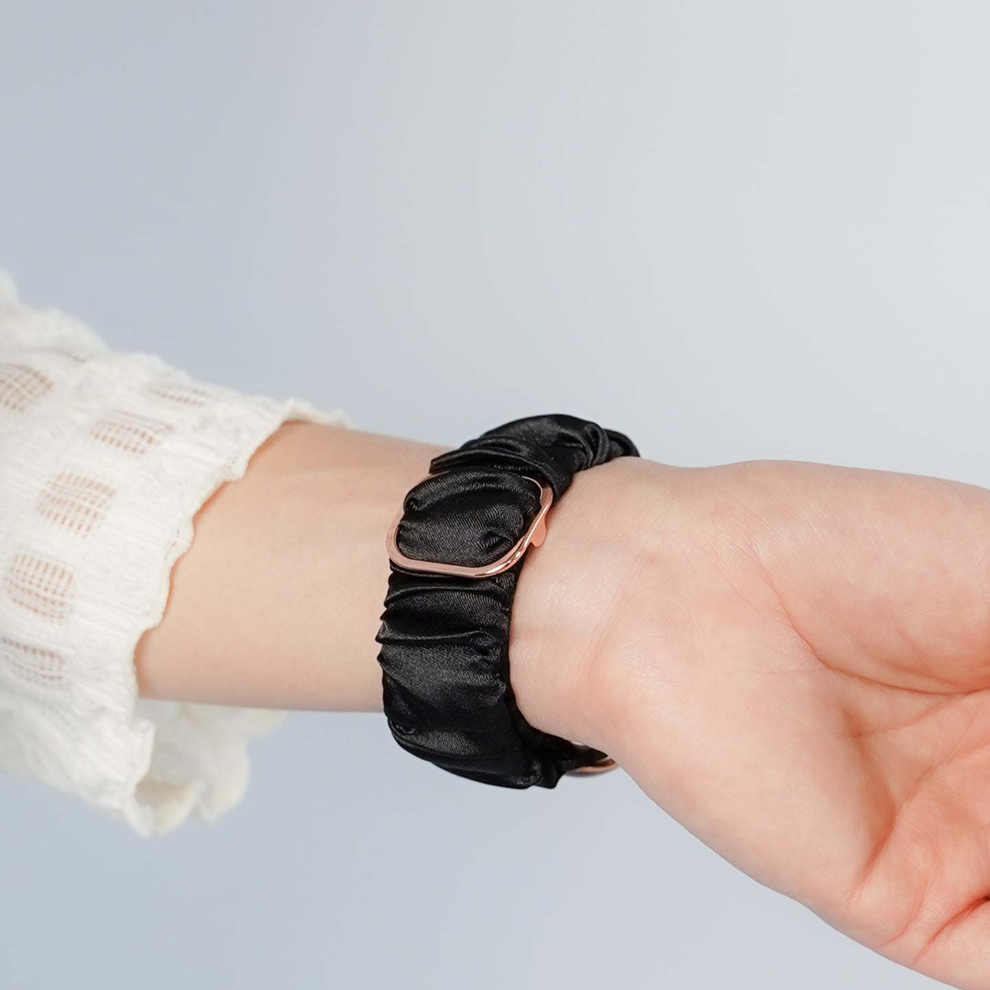 【NEW】シュシュ風 サテン アップルウォッチバンド Apple Watch ベルト