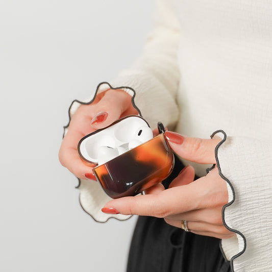 べっ甲 エアポッズケース AirPods ケース AirPods4 Pro2 case