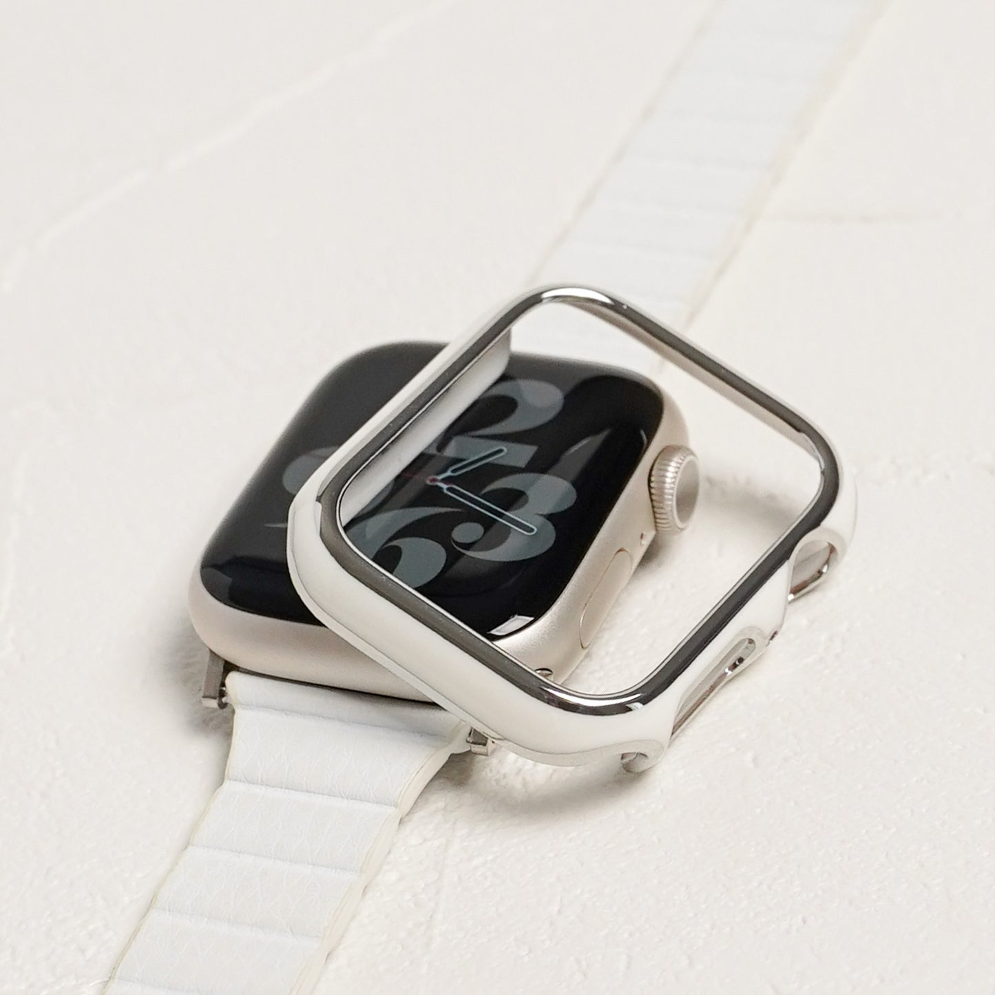 Silver Line Protective Frame Hard Type Apple Watch Case Apple Watch