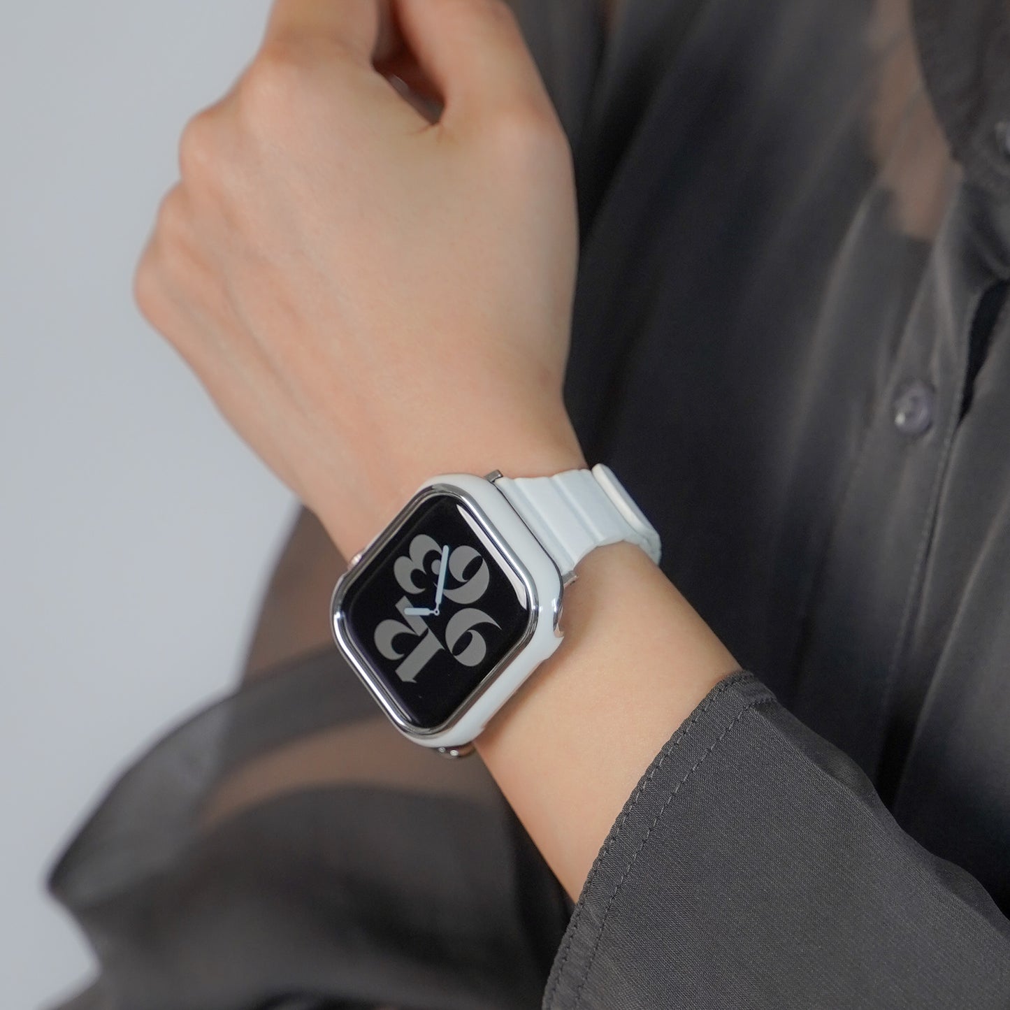 Silver Line Protective Frame Hard Type Apple Watch Case Apple Watch