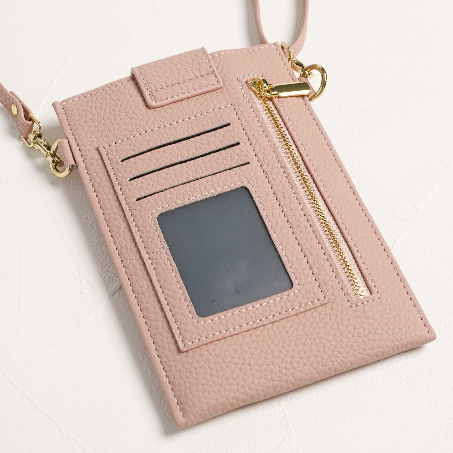 【NEW】スマホショルダー PUレザー スリム スマホポーチ