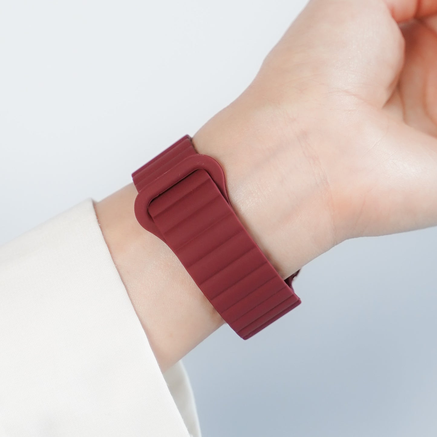 【NEW】マグネット オールシリコンループ アップルウォッチバンド Apple Watch ベルト