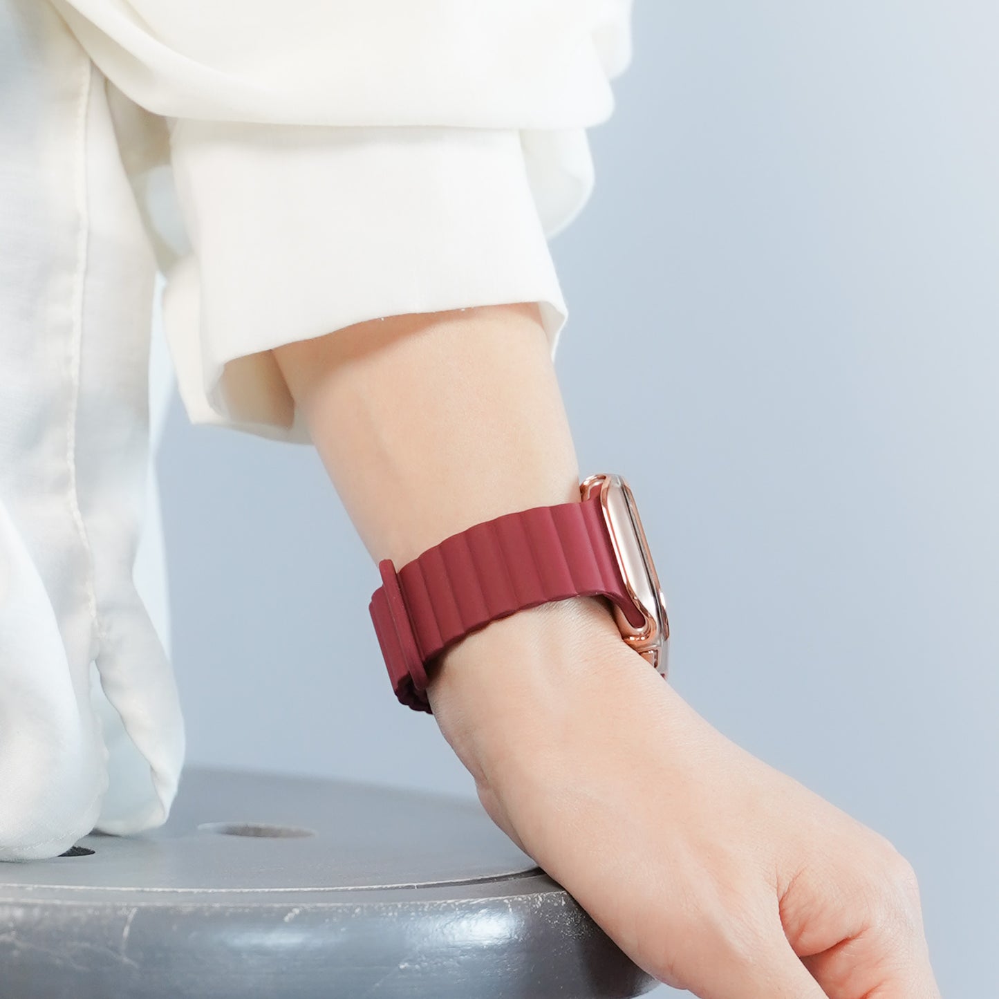 【NEW】マグネット オールシリコンループ アップルウォッチバンド Apple Watch ベルト