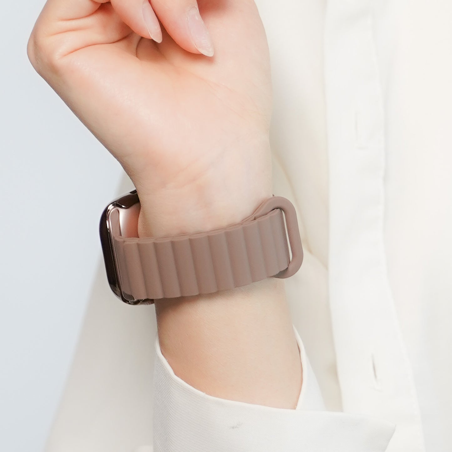 【NEW】マグネット オールシリコンループ アップルウォッチバンド Apple Watch ベルト