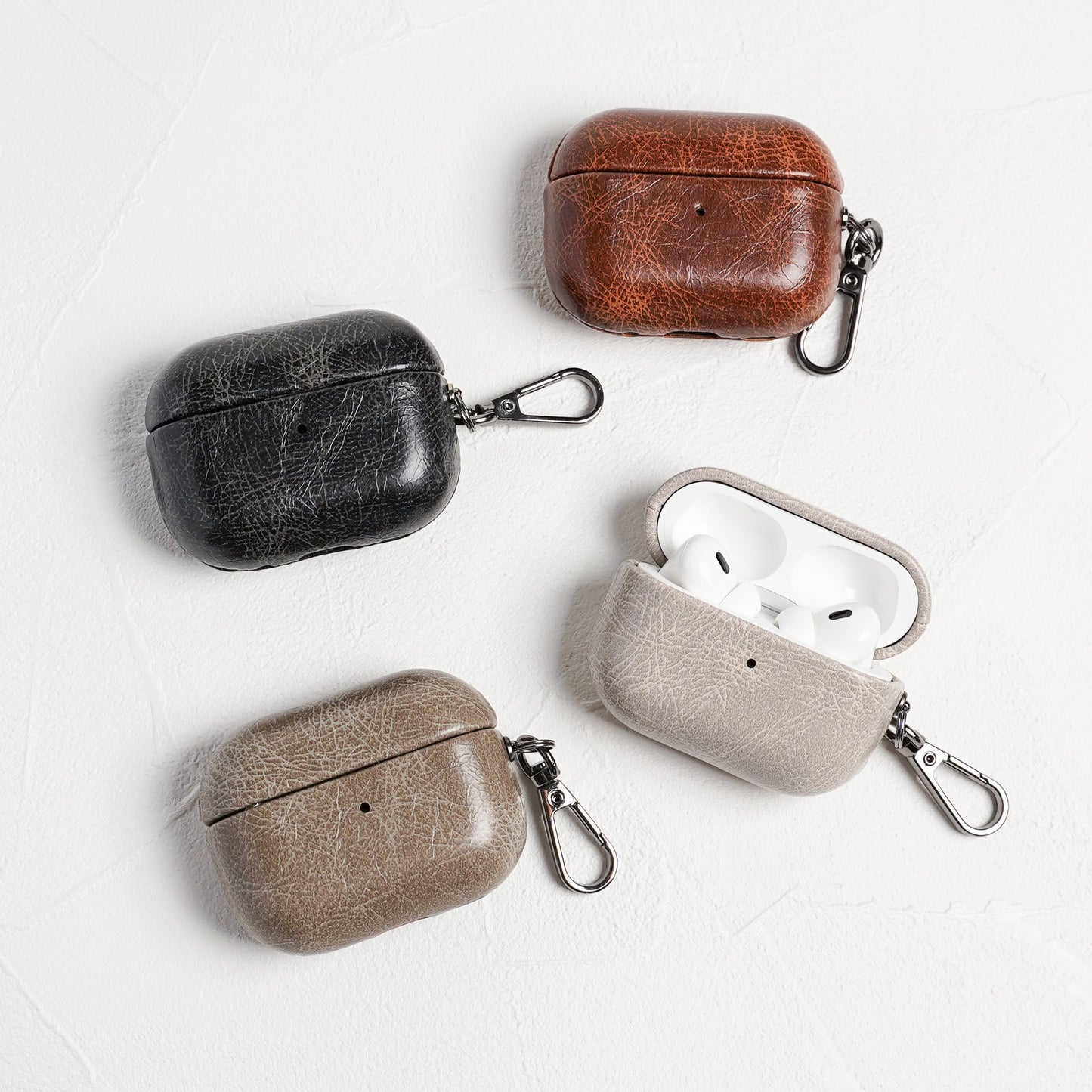 【NEW】レザー風 エアポッズケース AirPods カバー AirPods4 Pro2 case