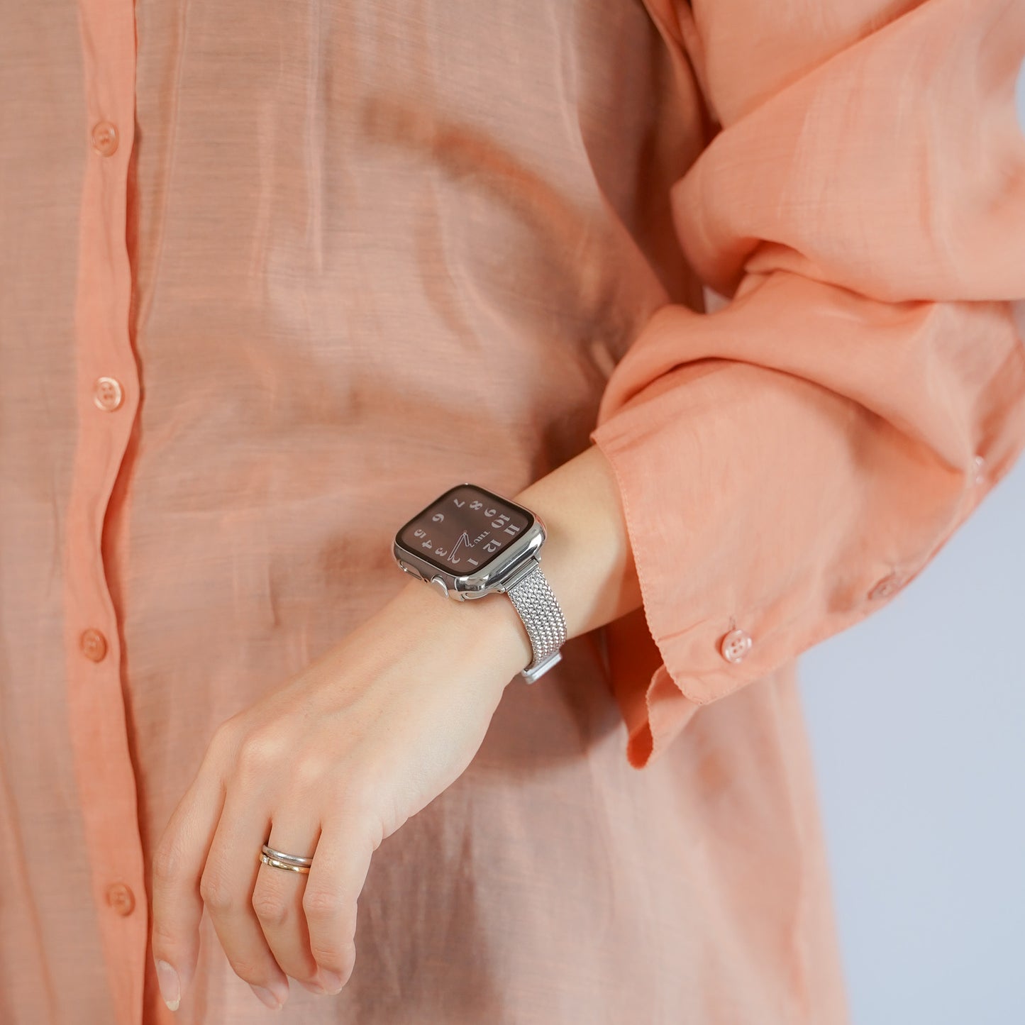 【NEW】マグネット ステンレススリム 三ツ折 アップルウォッチバンド Apple Watch ベルト