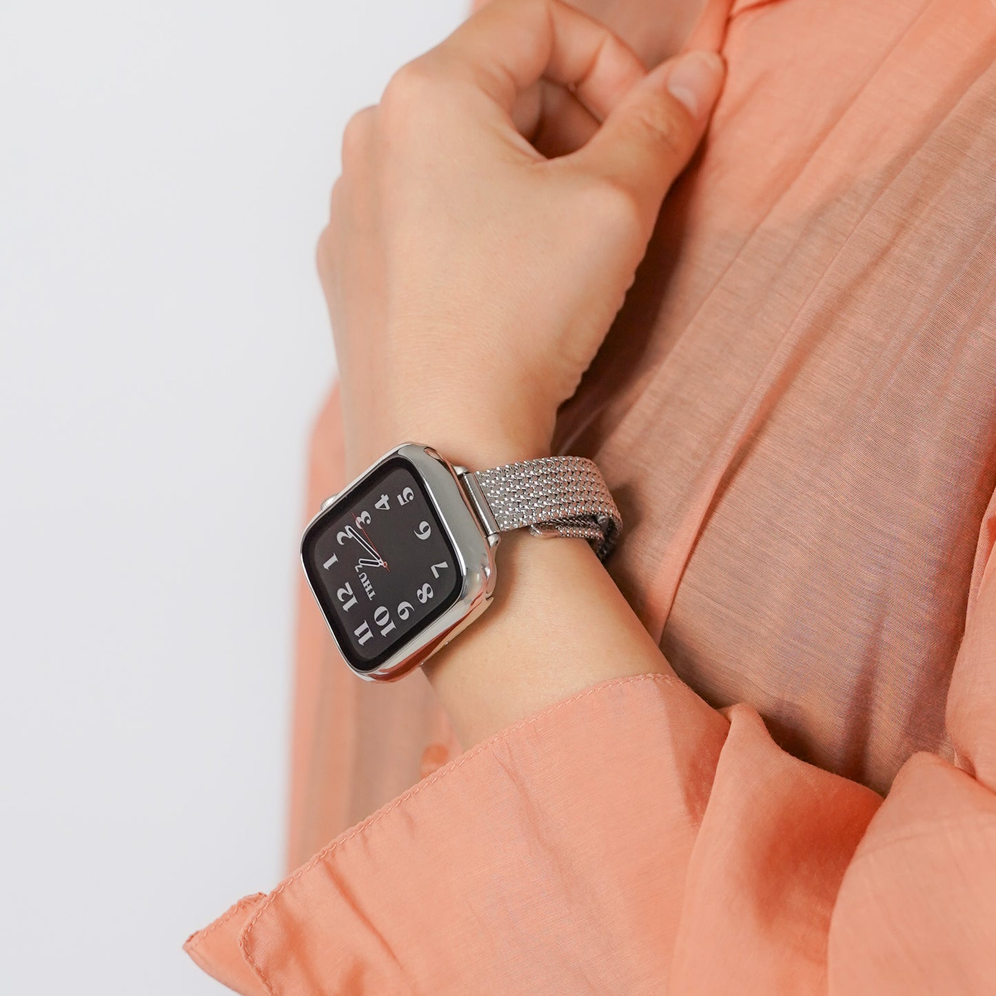 【NEW】マグネット ステンレススリム 三ツ折 アップルウォッチバンド Apple Watch ベルト
