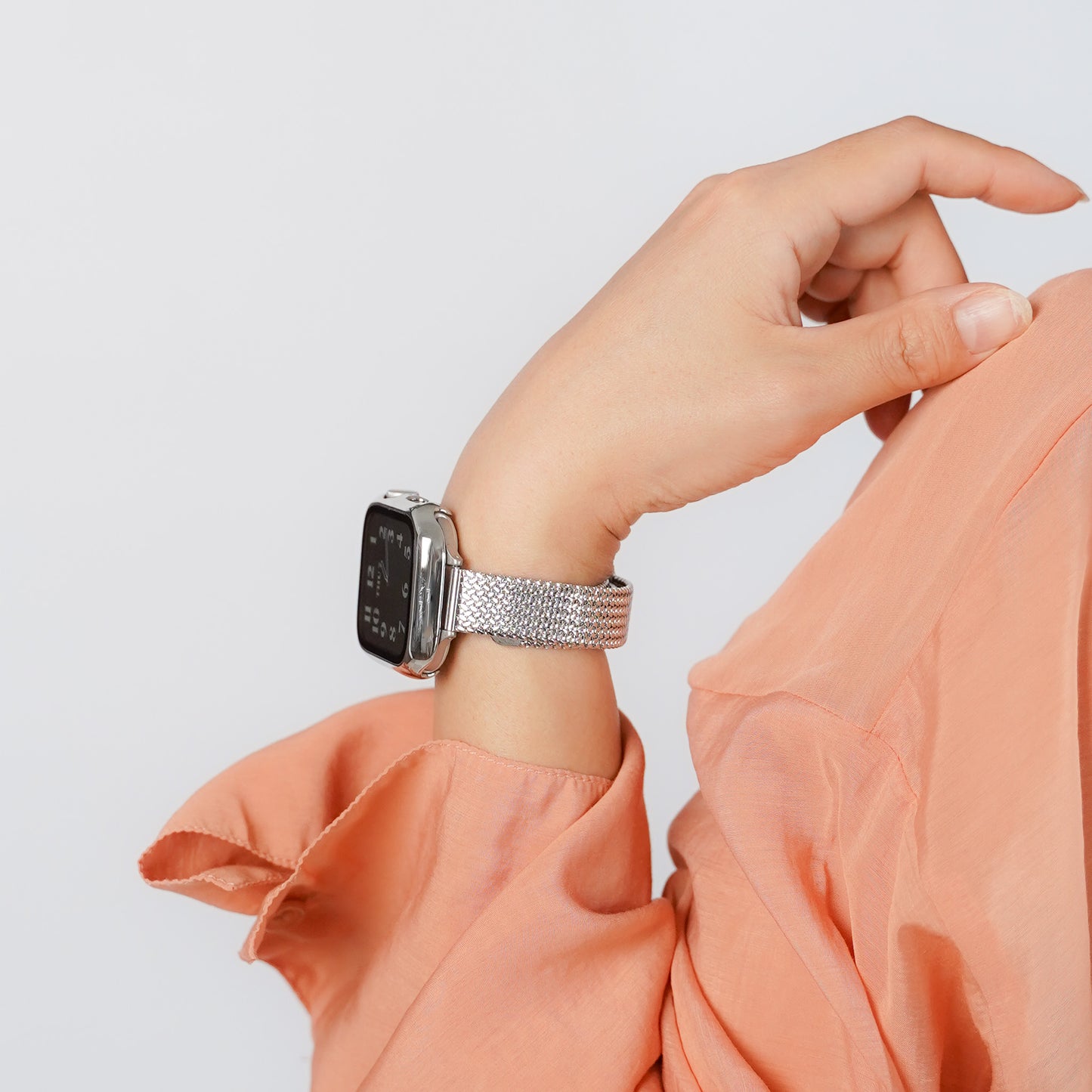 【NEW】マグネット ステンレススリム 三ツ折 アップルウォッチバンド Apple Watch ベルト