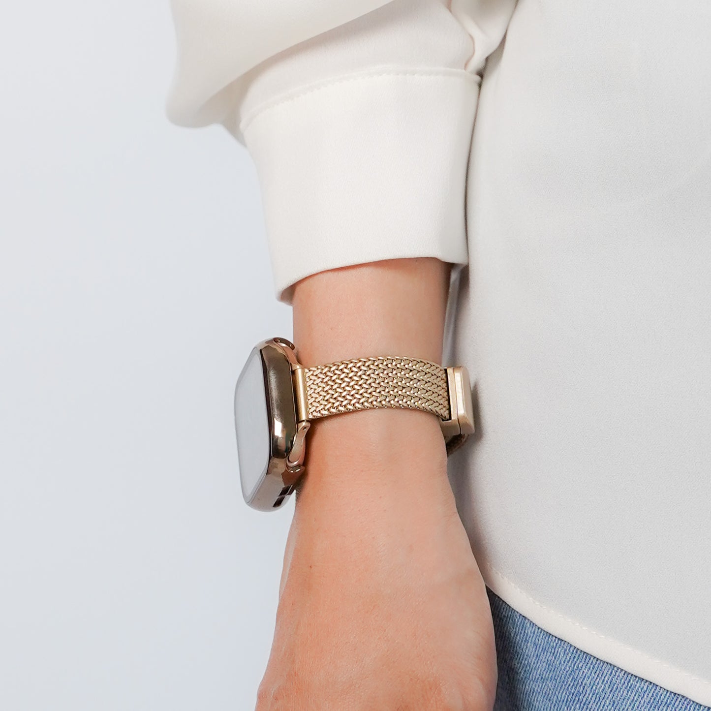 【NEW】マグネット ステンレススリム 三ツ折 アップルウォッチバンド Apple Watch ベルト