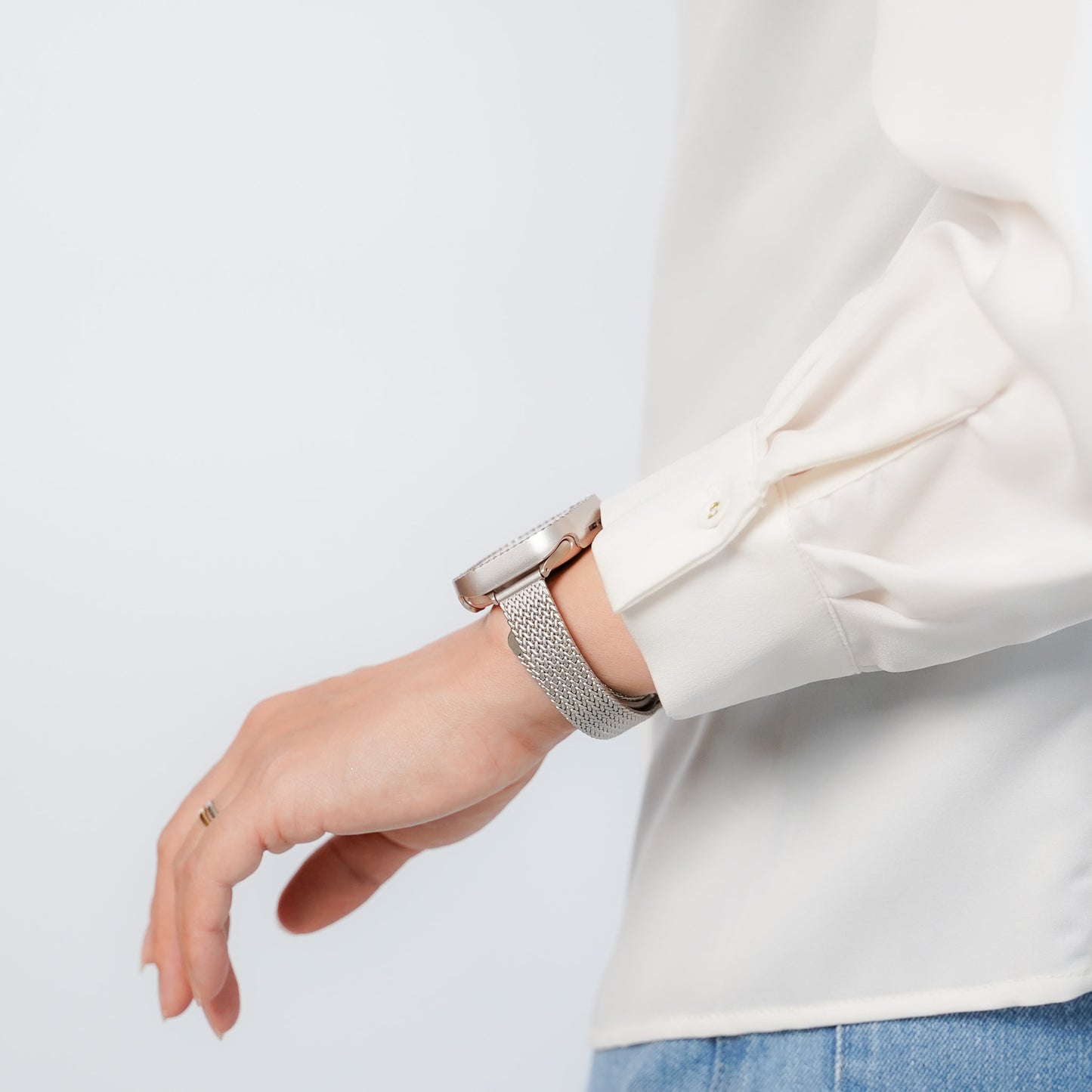 【NEW】マグネット ステンレススリム 三ツ折 アップルウォッチバンド Apple Watch ベルト