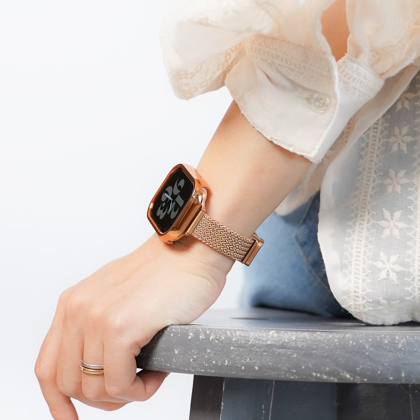 【NEW】マグネット ステンレススリム 三ツ折 アップルウォッチバンド Apple Watch ベルト