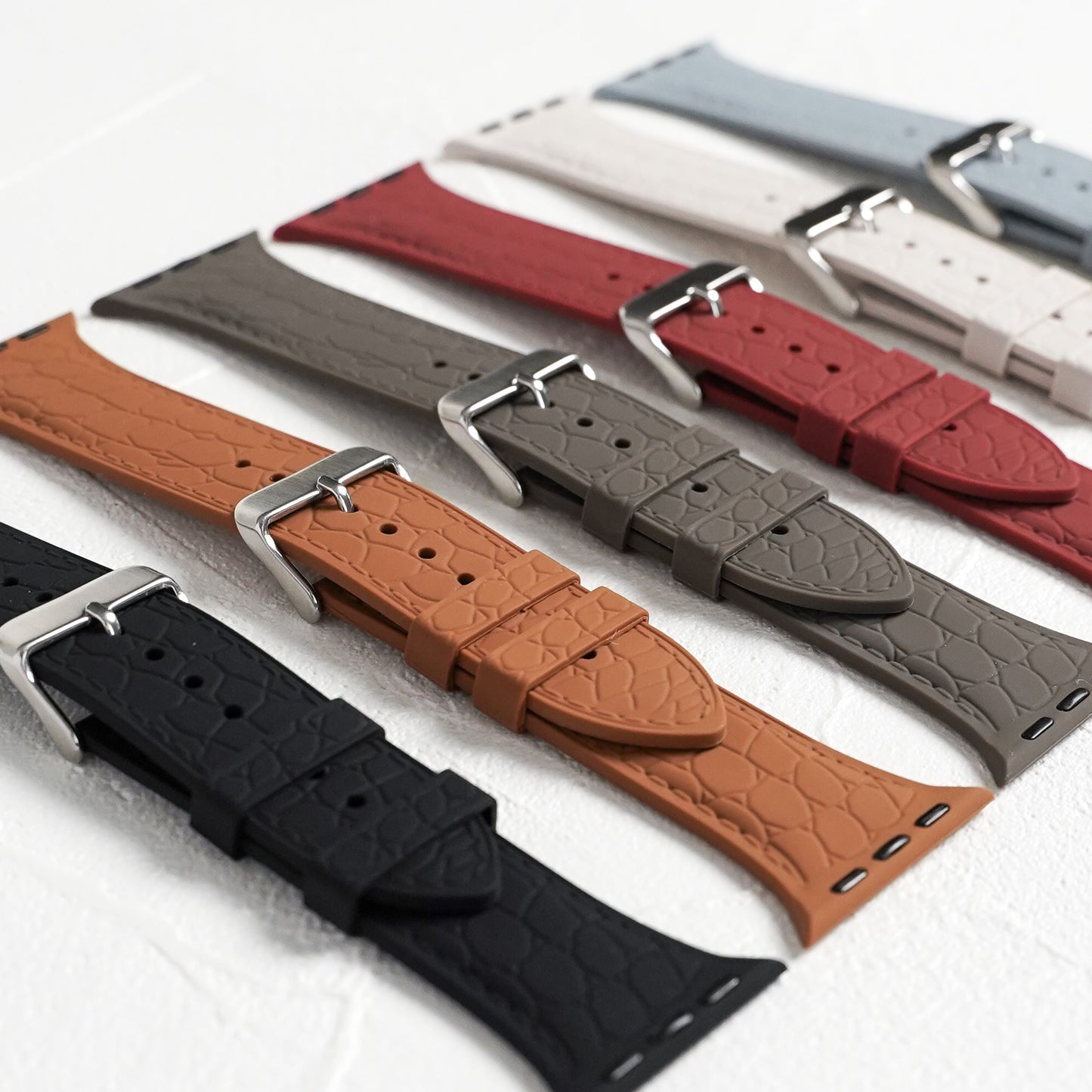 【NEW】シリコン レザー調 アップルウォッチバンド Apple Watch ベルト
