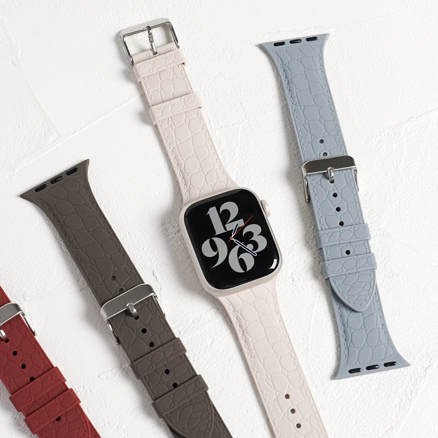 【NEW】シリコン レザー調 アップルウォッチバンド Apple Watch ベルト