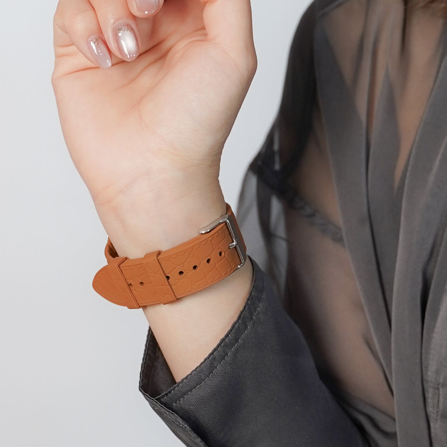 【NEW】シリコン レザー調 アップルウォッチバンド Apple Watch ベルト