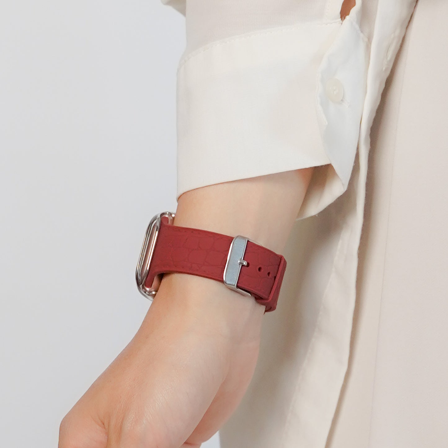 【NEW】シリコン レザー調 アップルウォッチバンド Apple Watch ベルト