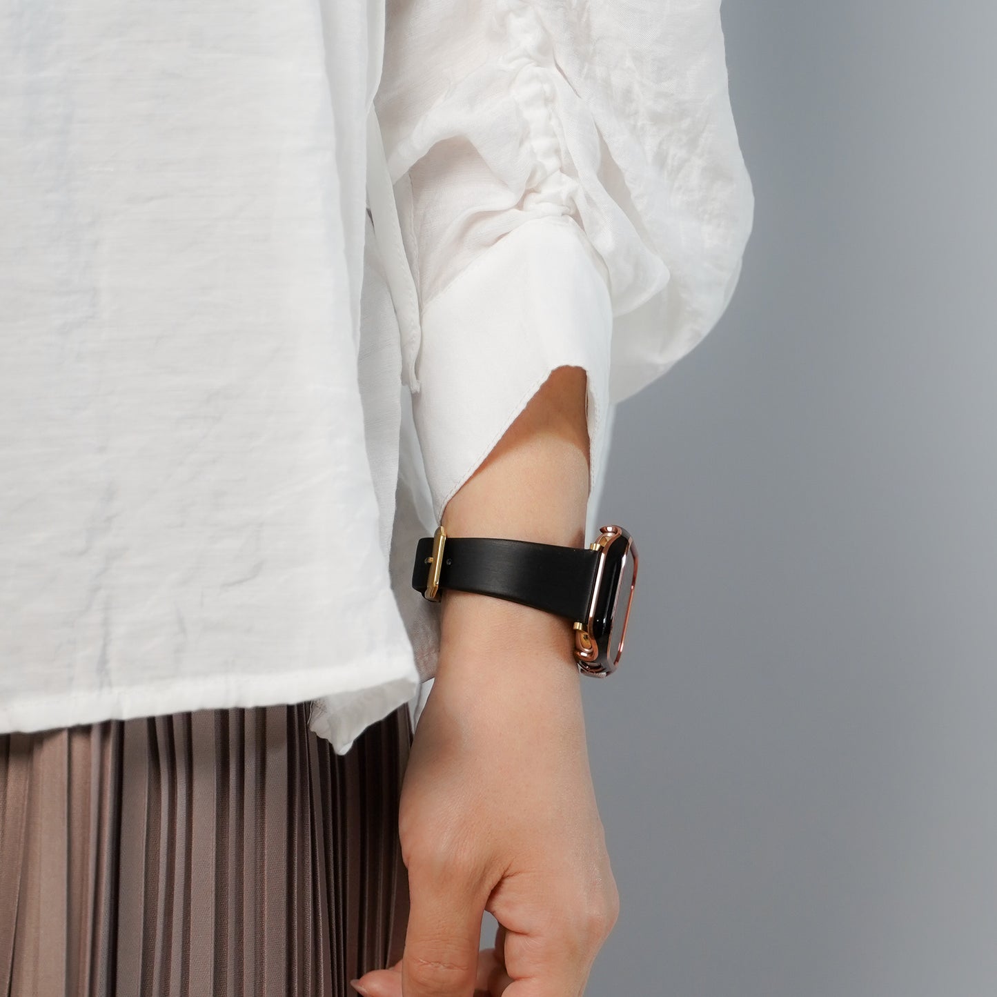 【NEW】レザー シルク調 アップルウォッチバンド Apple Watch ベルト
