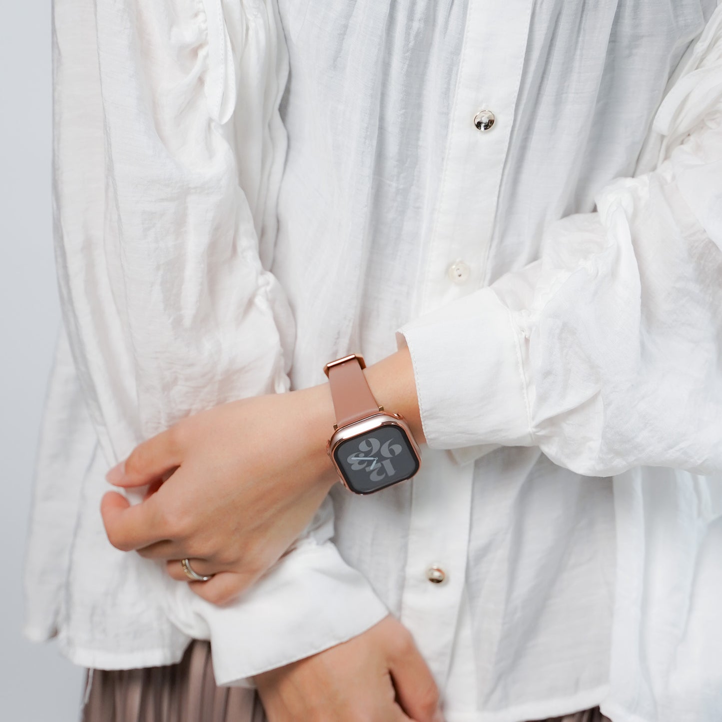 【NEW】レザー シルク調 アップルウォッチバンド Apple Watch ベルト