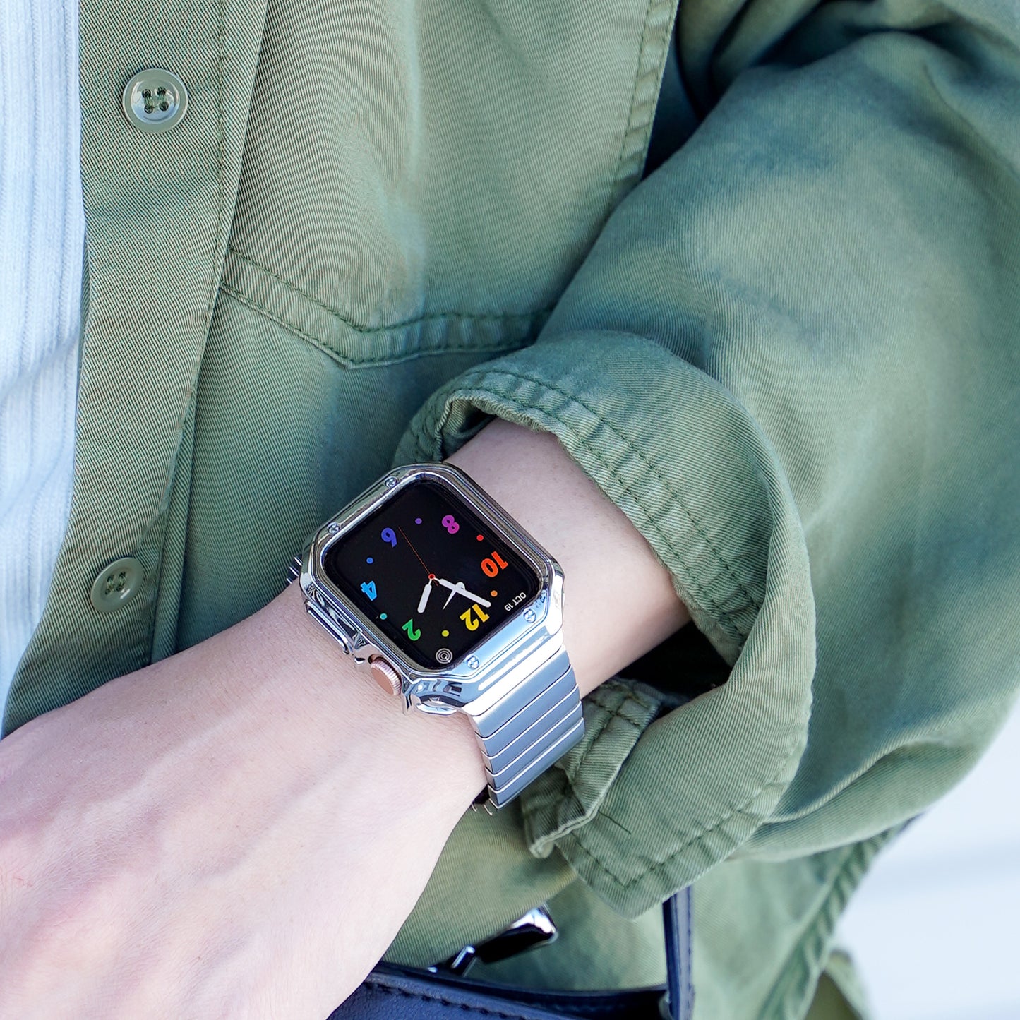 Stainless Steel Single Type Apple Watch Band Apple Watch