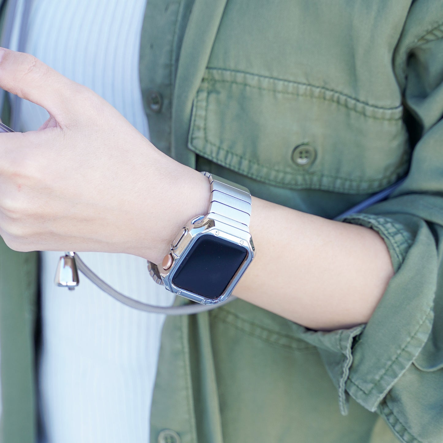 Stainless Steel Single Type Apple Watch Band Apple Watch