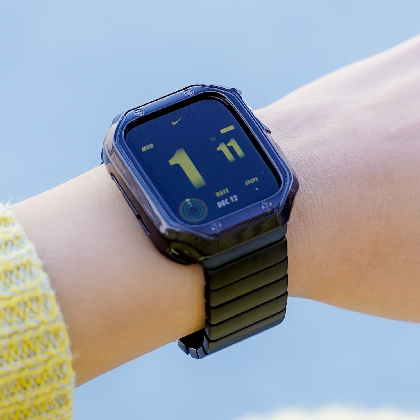 TPU メッキ スクエア 保護フレーム ソフトタイプ アップルウォッチ ハーフカバー ケース Apple Watch