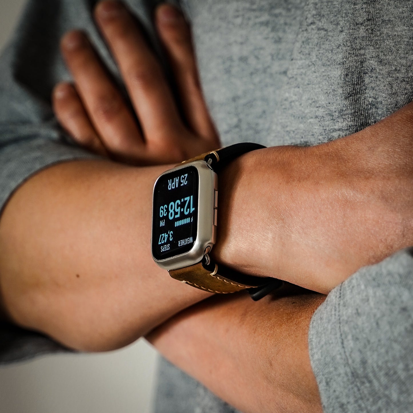レザー 本革 メンズ アップルウォッチバンド イタリアンレザー Apple Watch ベルト