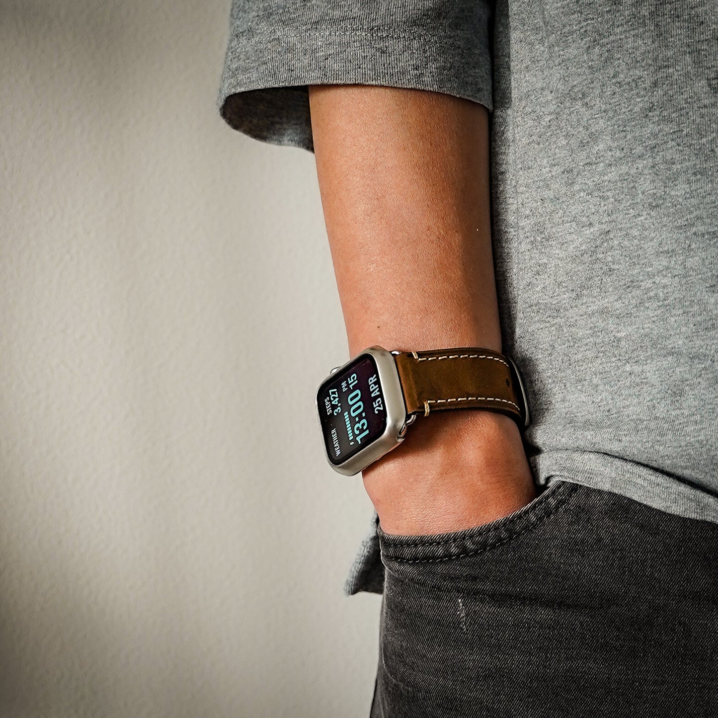 レザー 本革 メンズ アップルウォッチバンド イタリアンレザー Apple Watch ベルト