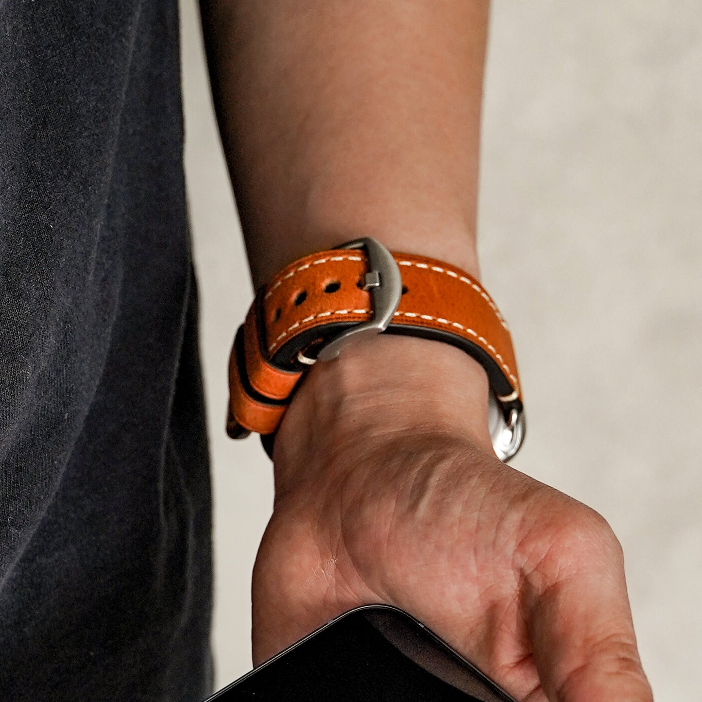 レザー 本革 メンズ アップルウォッチバンド イタリアンレザー Apple Watch ベルト