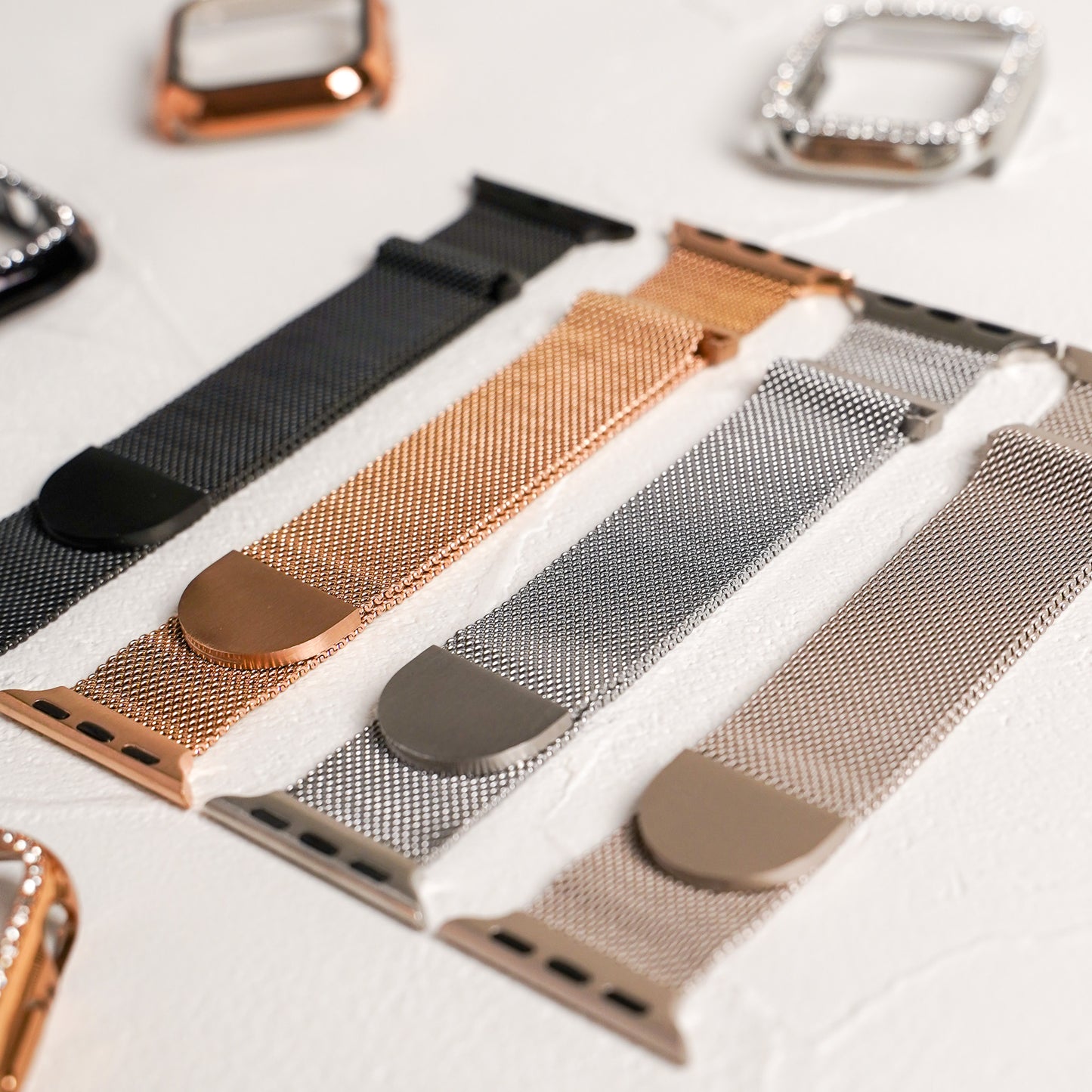 ミラネーゼ マグネット ステンレス メッシュ アップルウォッチバンド Apple Watch ベルト