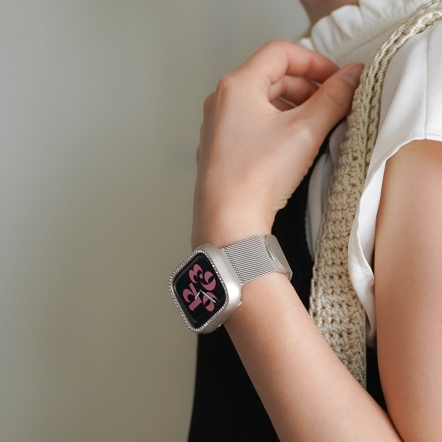 ミラネーゼ マグネット ステンレス メッシュ アップルウォッチバンド Apple Watch ベルト