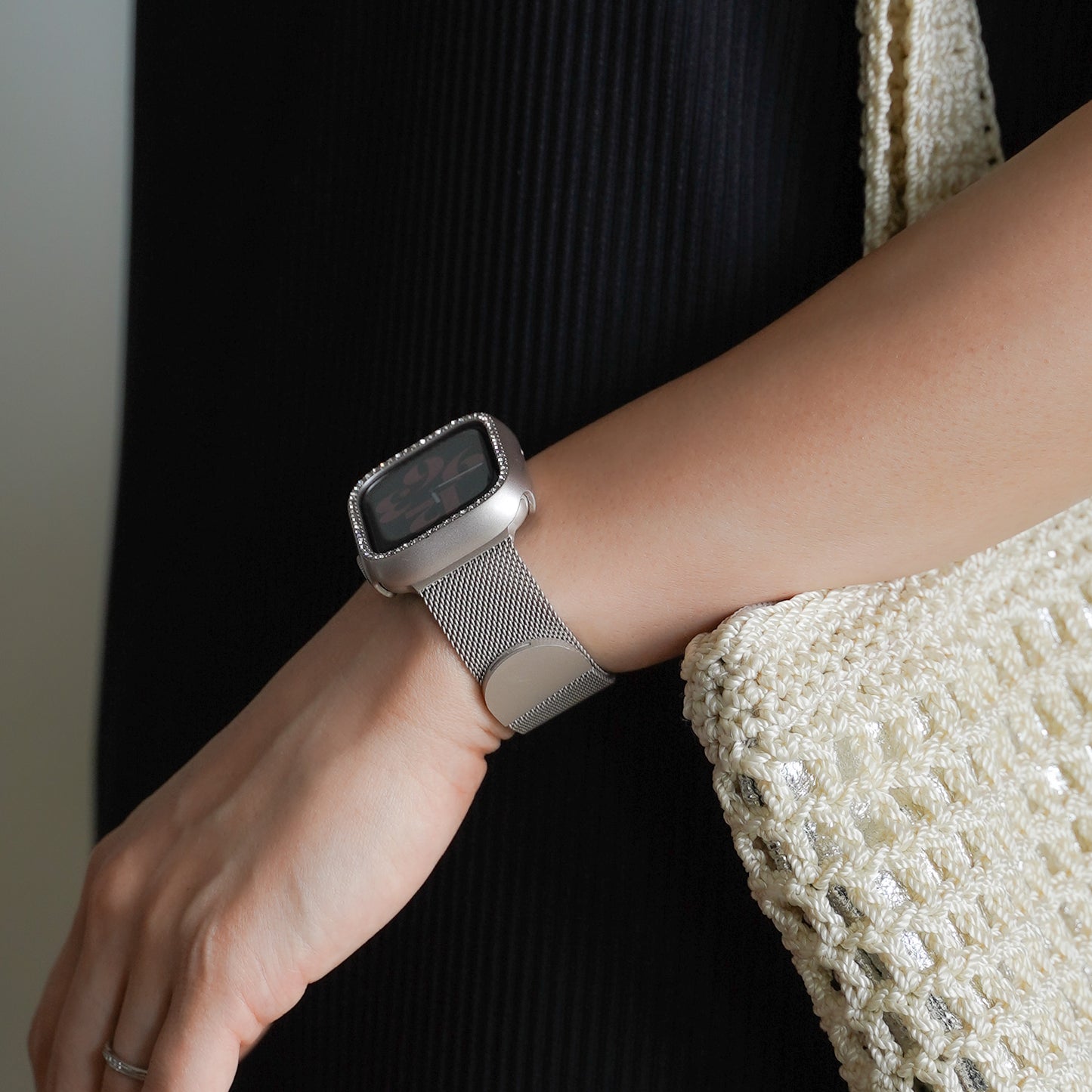 ミラネーゼ マグネット ステンレス メッシュ アップルウォッチバンド Apple Watch ベルト