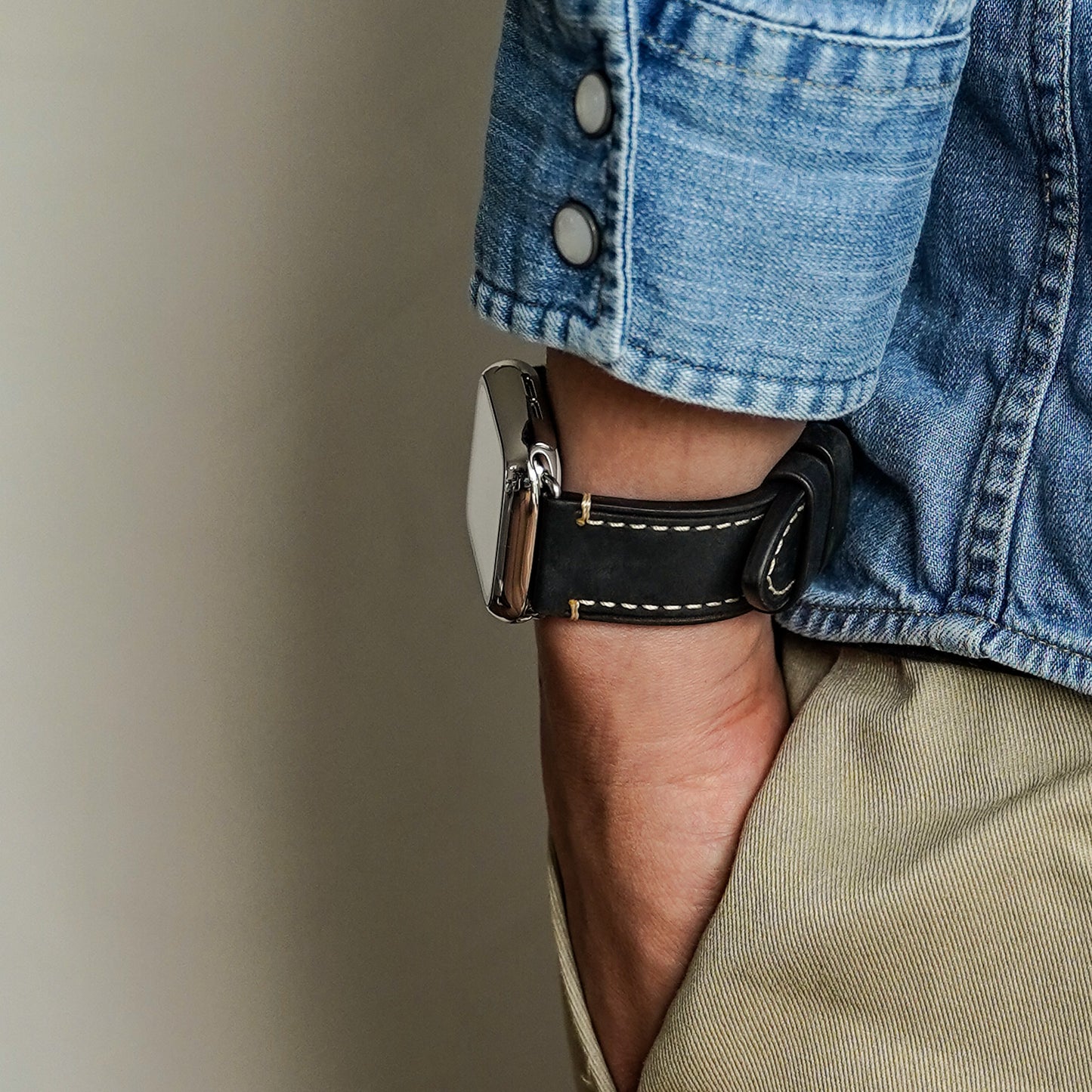 レザー 本革 メンズ アップルウォッチバンド イタリアンレザー Apple Watch ベルト