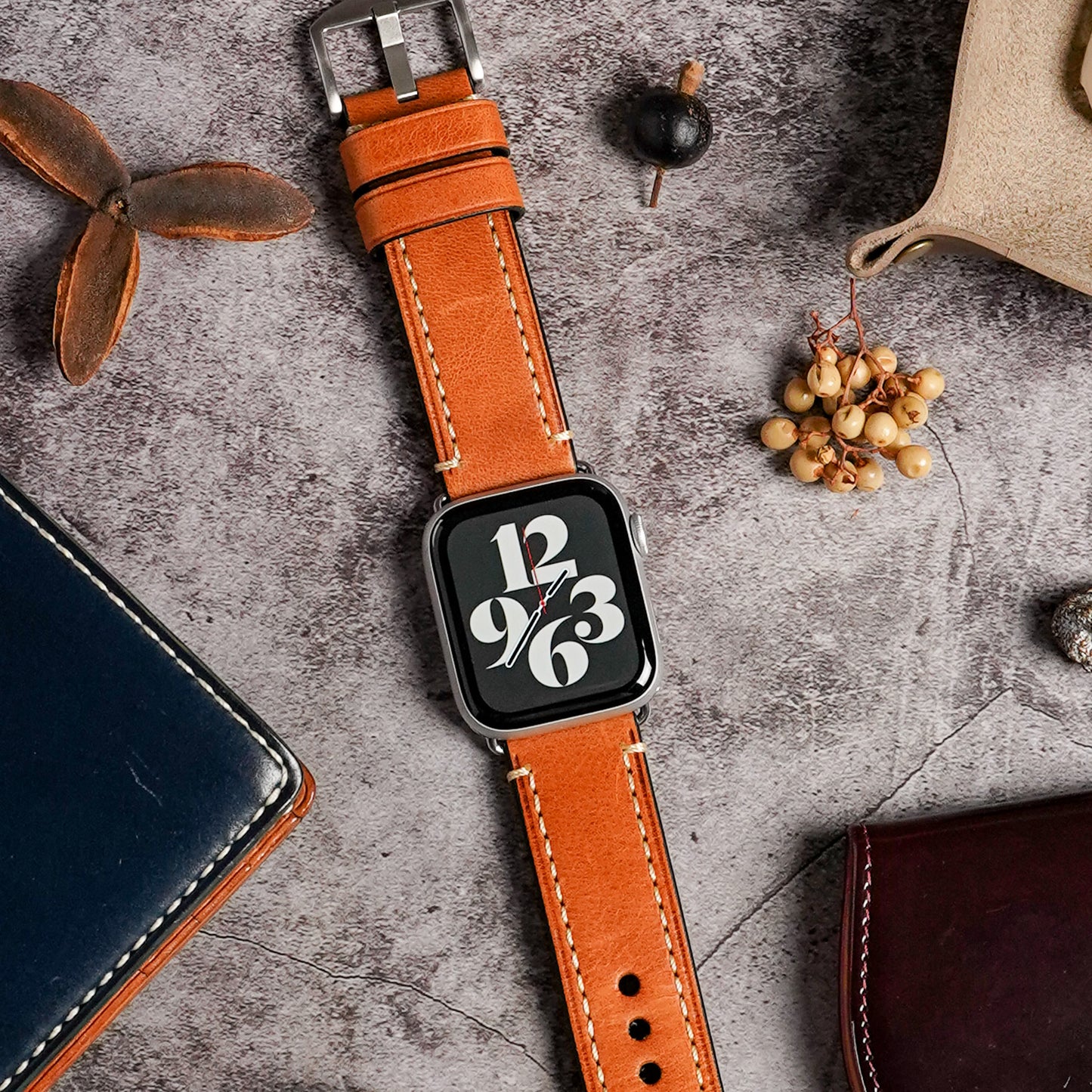 レザー 本革 メンズ アップルウォッチバンド イタリアンレザー Apple Watch ベルト