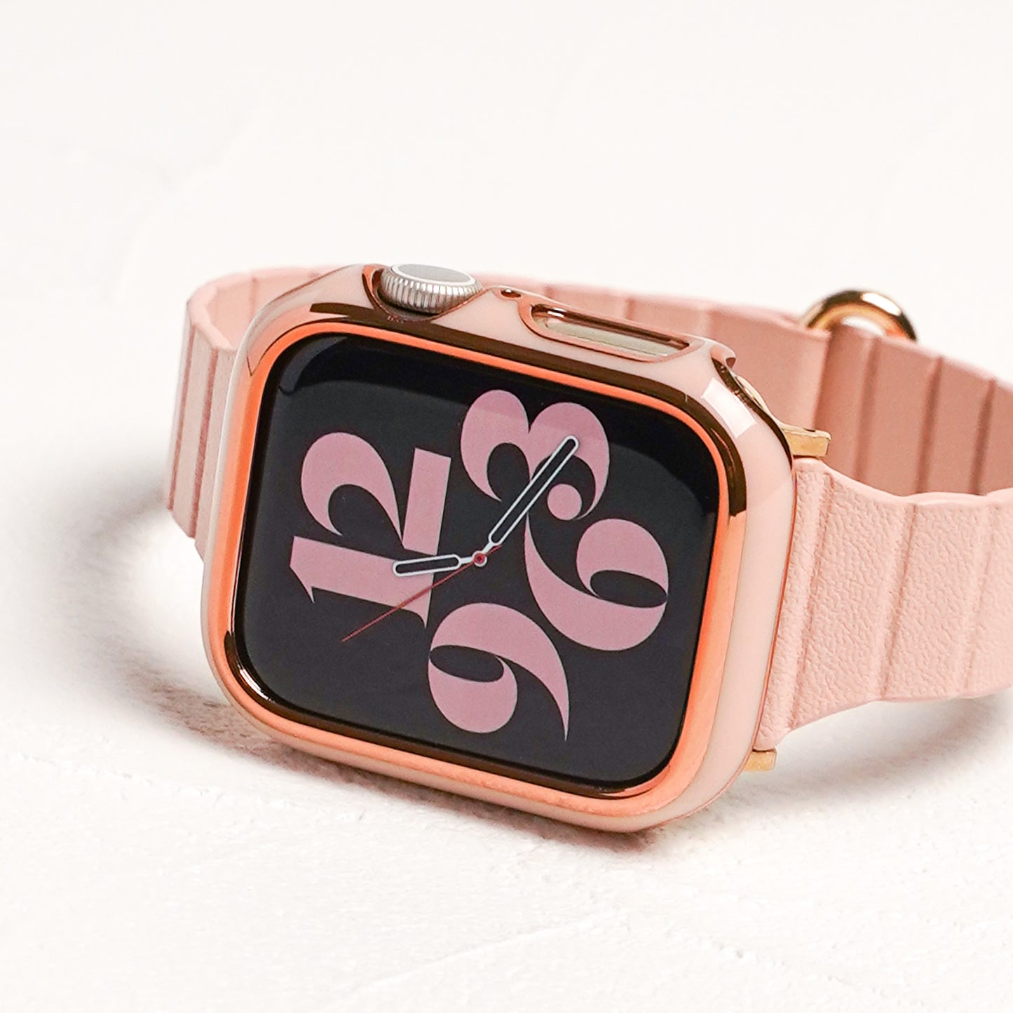ローズゴールドライン 保護フレーム ガラスなし ハードタイプ アップルウォッチ ケース Apple Watch