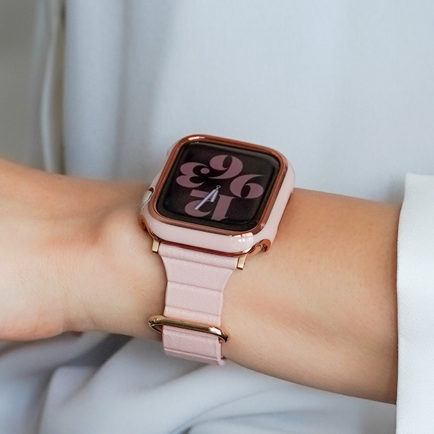 ローズゴールドライン 保護フレーム ガラスなし ハードタイプ アップルウォッチ ケース Apple Watch