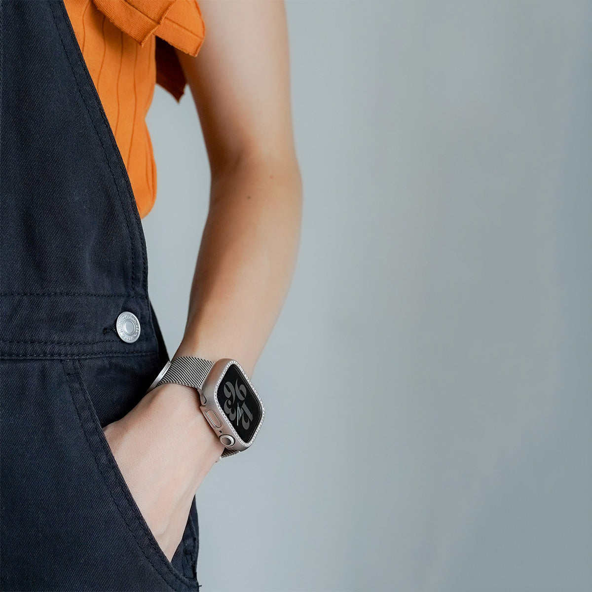 ミラネーゼ マグネット ステンレス メッシュ アップルウォッチバンド Apple Watch ベルト