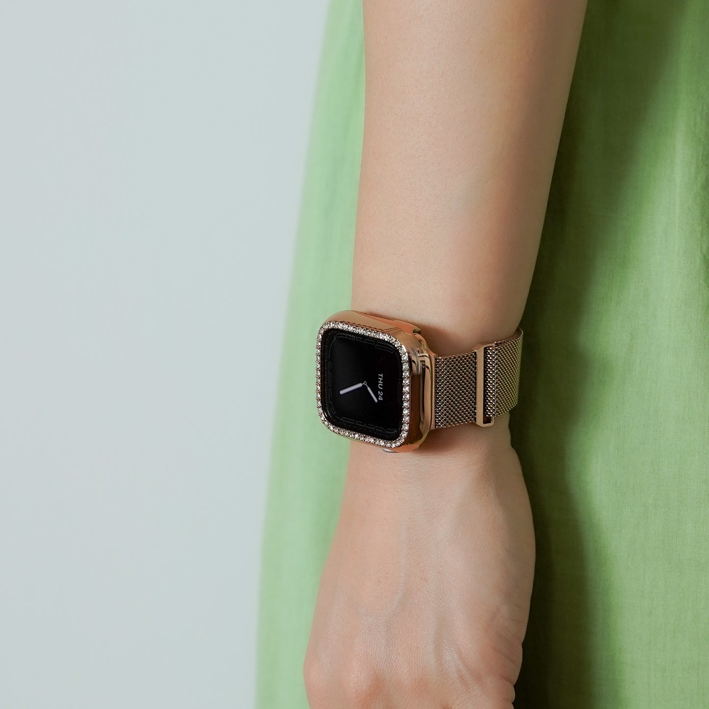 ミラネーゼ マグネット ステンレス メッシュ アップルウォッチバンド Apple Watch ベルト