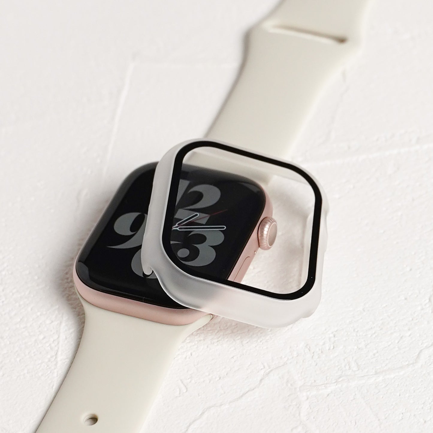 マット 全面 保護カバー ガラス付き ハードタイプ アップルウォッチ ケース Apple Watch