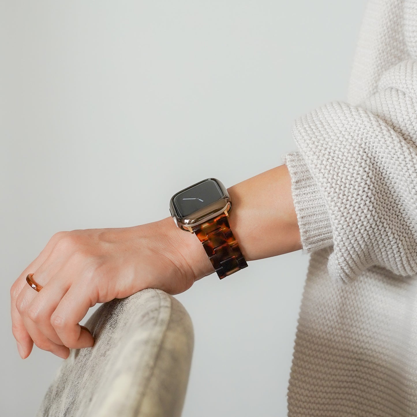 TPUハーフ 保護フレーム ソフトタイプ アップルウォッチ ハーフカバー ケース Apple Watch