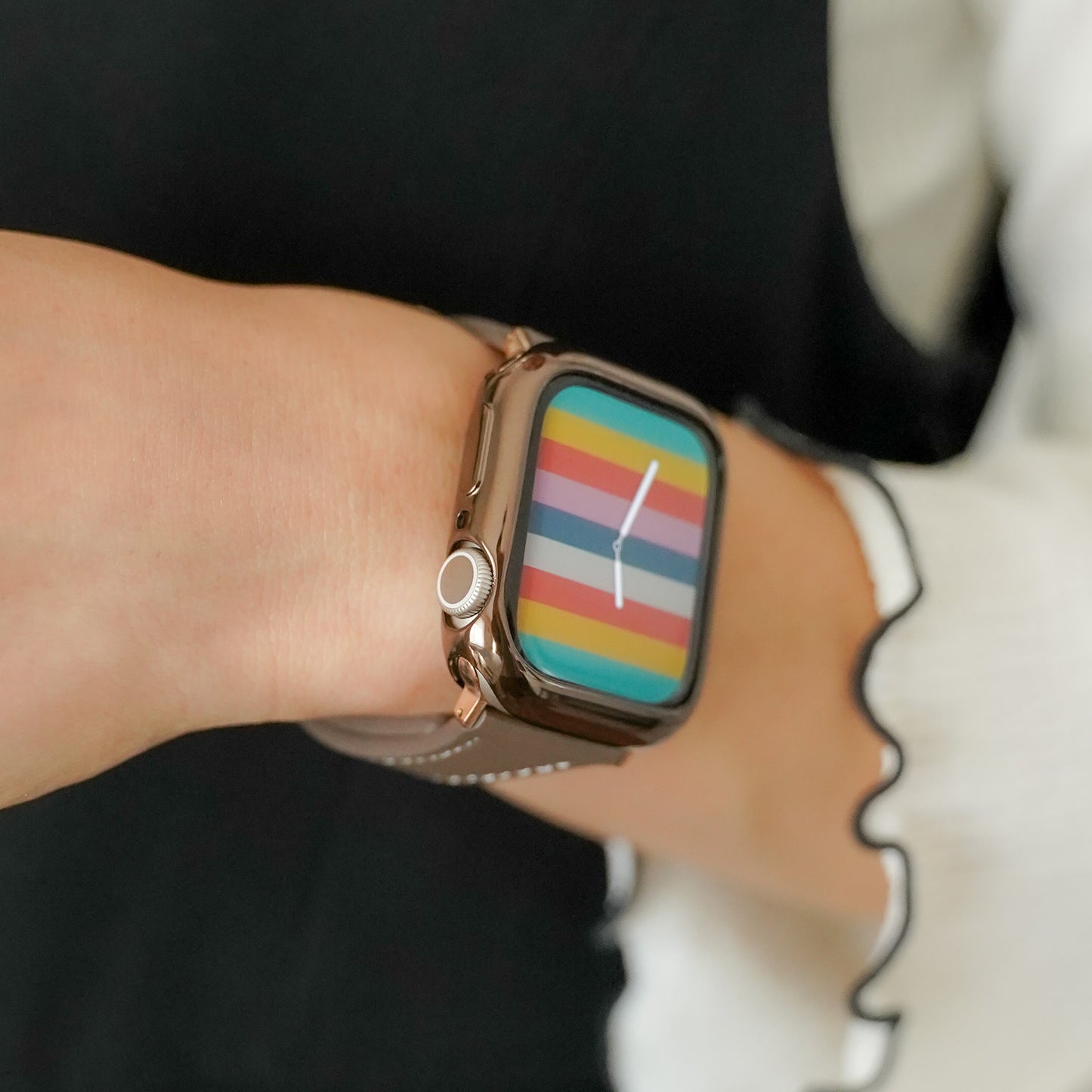 TPUハーフ 保護フレーム ソフトタイプ アップルウォッチ ハーフカバー ケース Apple Watch