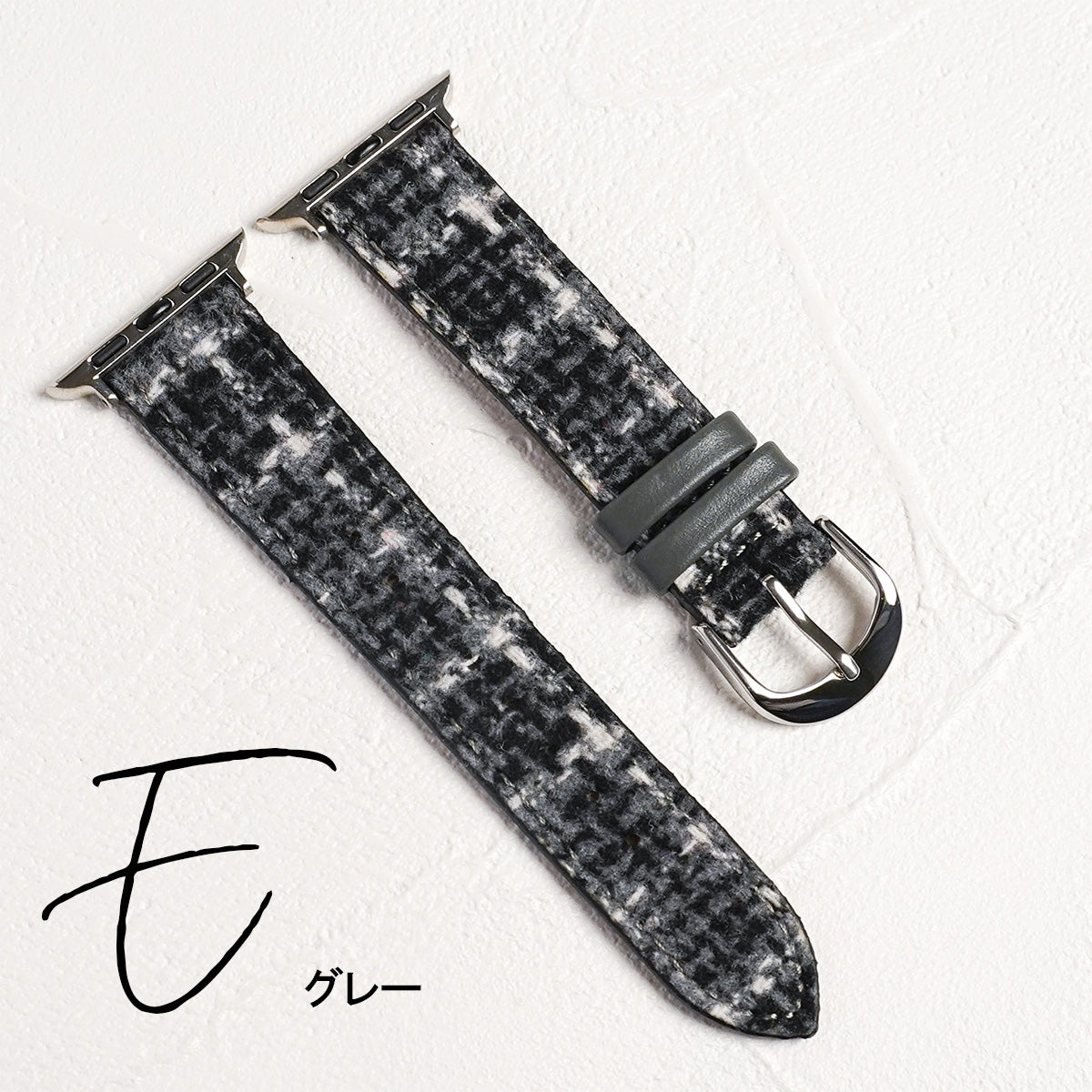 Tweed Leather Apple Watch Band Plaid Apple Watch