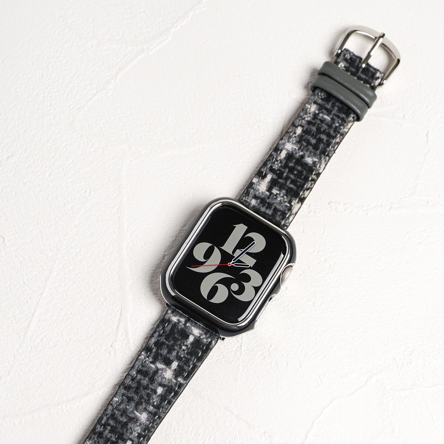 Tweed Leather Apple Watch Band Plaid Apple Watch