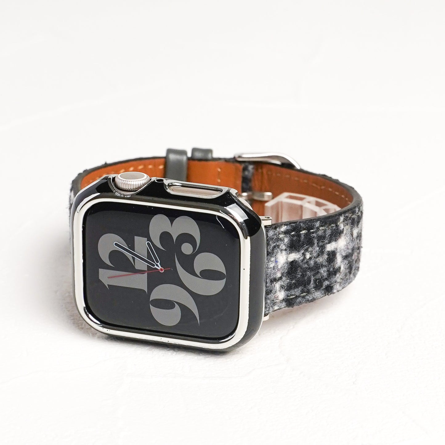 Tweed Leather Apple Watch Band Plaid Apple Watch